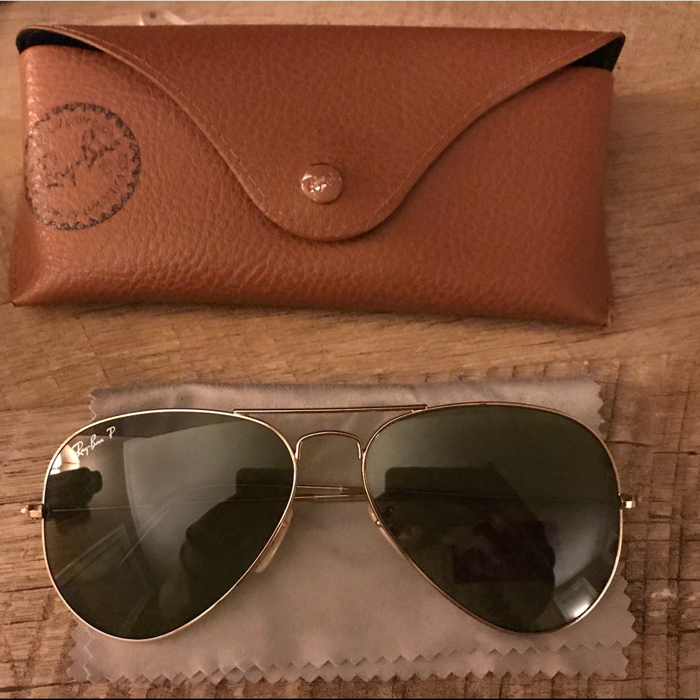 Ray Ban polarized aviators!